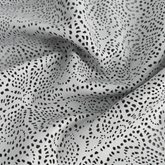 White Abstract Flower Perforated Lamb Leather | SALE