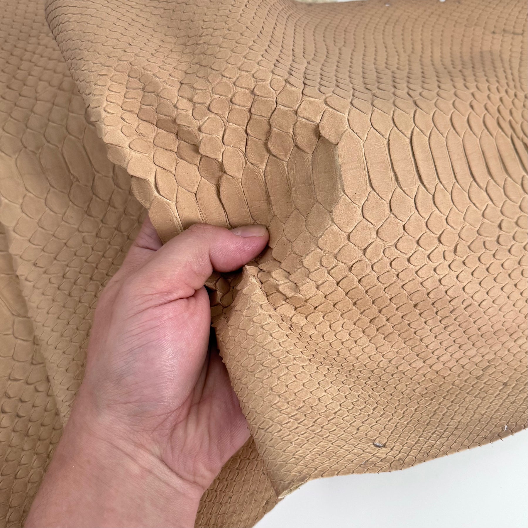 Matte Sandy Python Front Cut (Extra Long) | SALE