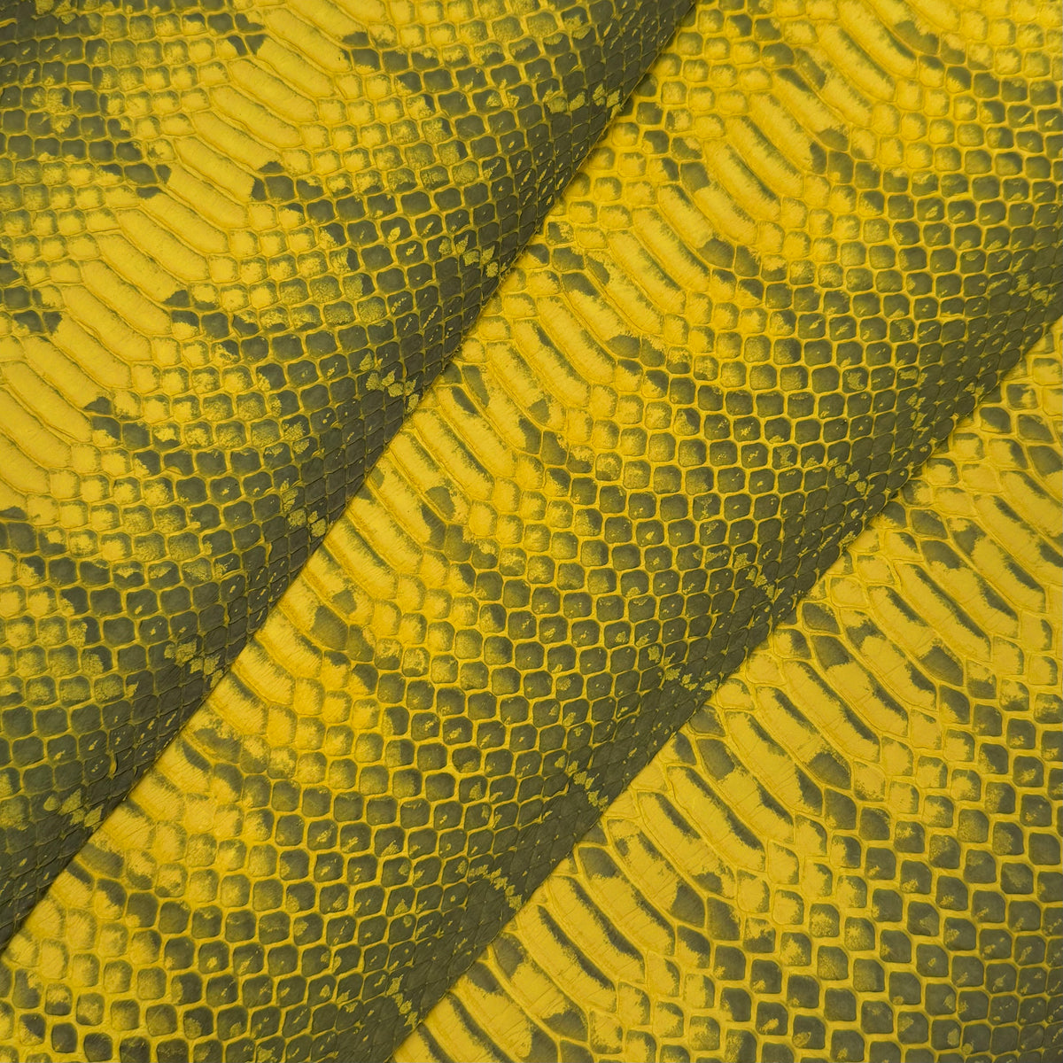 Yellow Genuine Elaphe Snakeskin | SALE