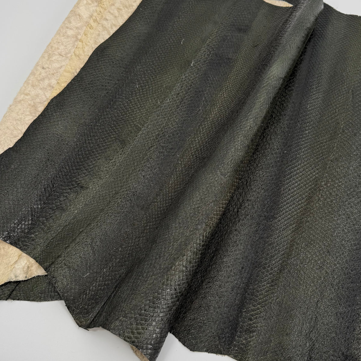 Forest Green Salmon Plate Leather