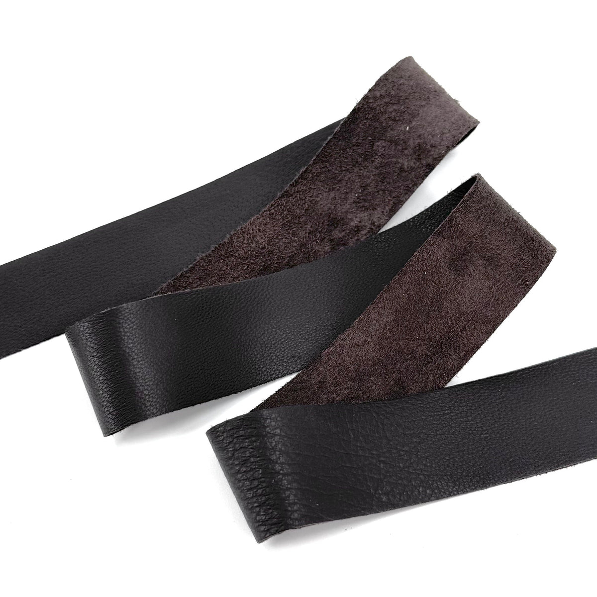 1" Raw Edge Nappa Lamb Leather Trim