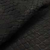 Black Matte Inverted Pirarucu Fish Scale Leather | LAST SKIN!!!