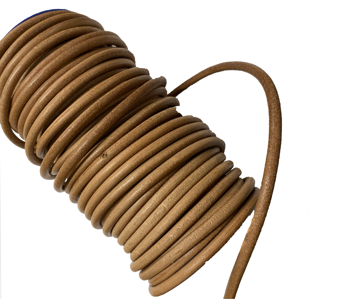 Natural Leather Cord | 1 mm to 6 mm | Ships in 2 weeks