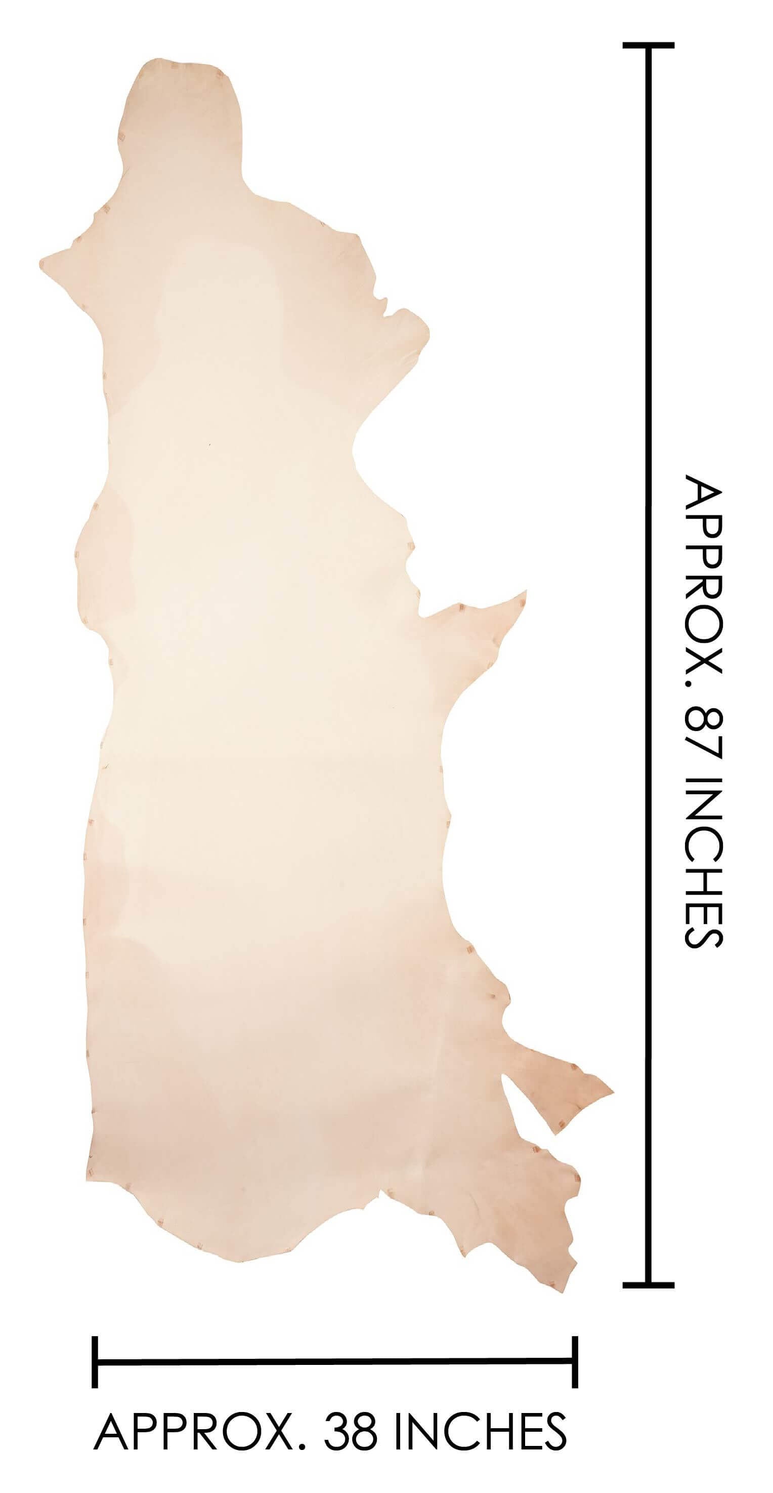 Natural Veg Tanned Cow Crust Undyed