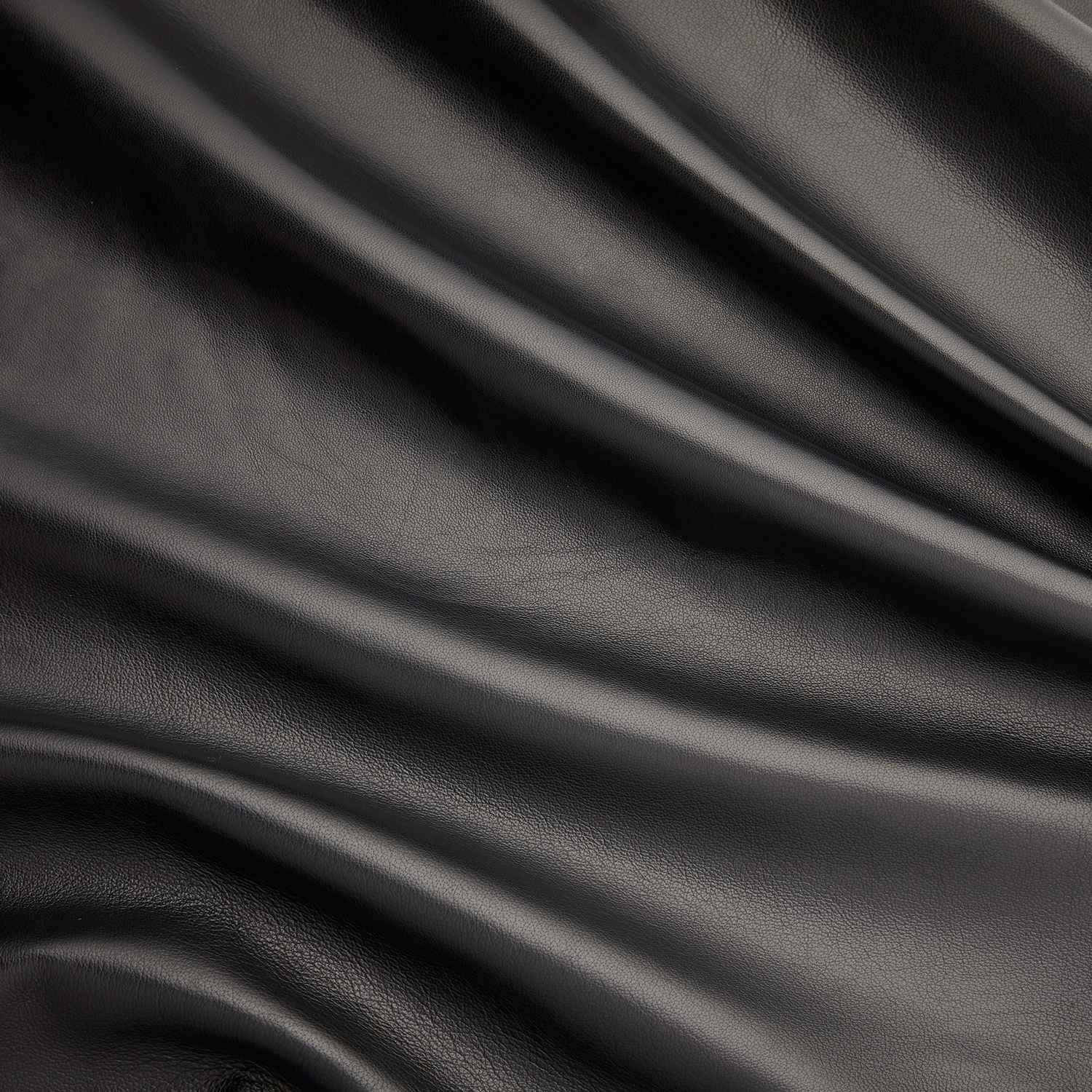 Raw Edge Leather Trim | Black