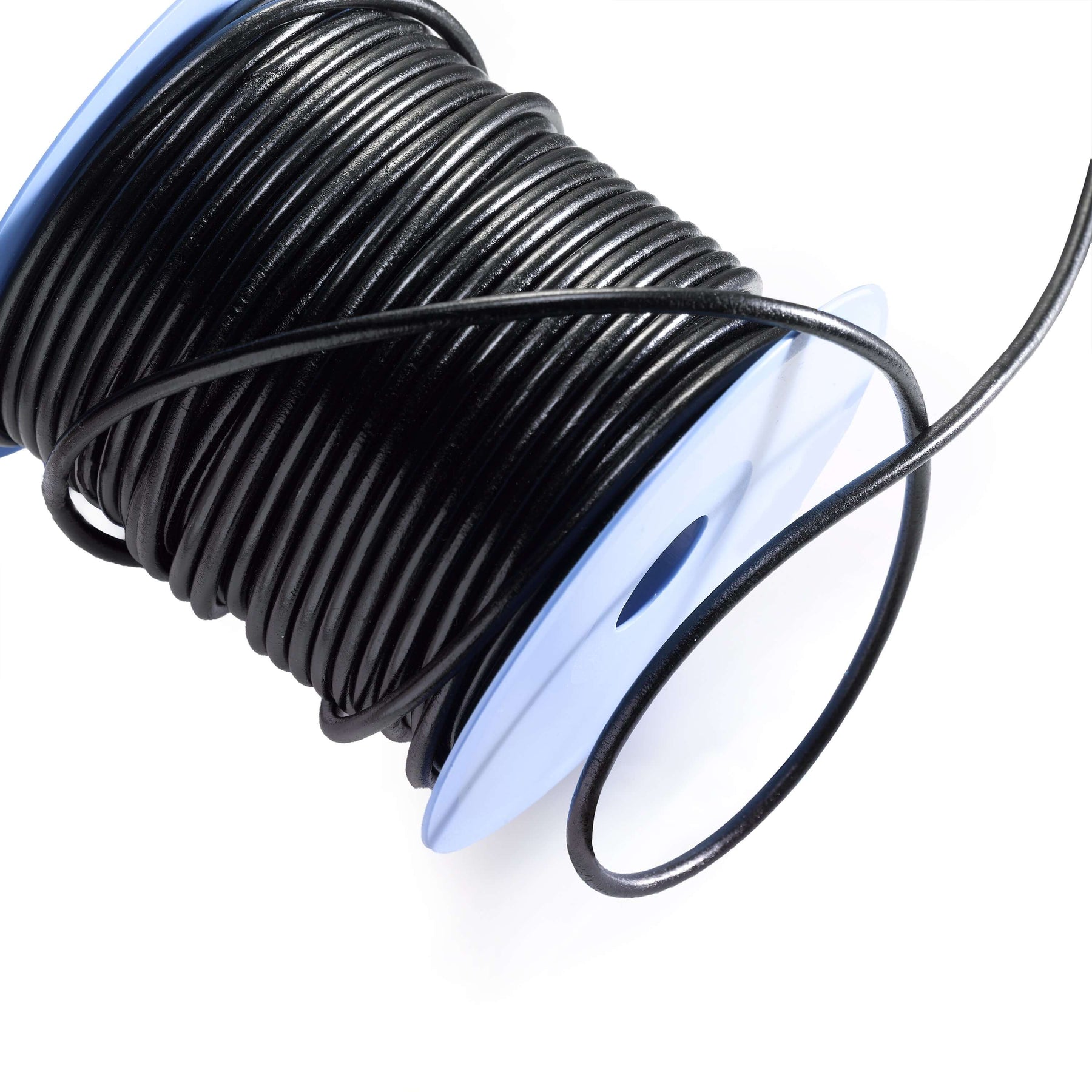 Black Leather Cord | 1 mm to 6 mm