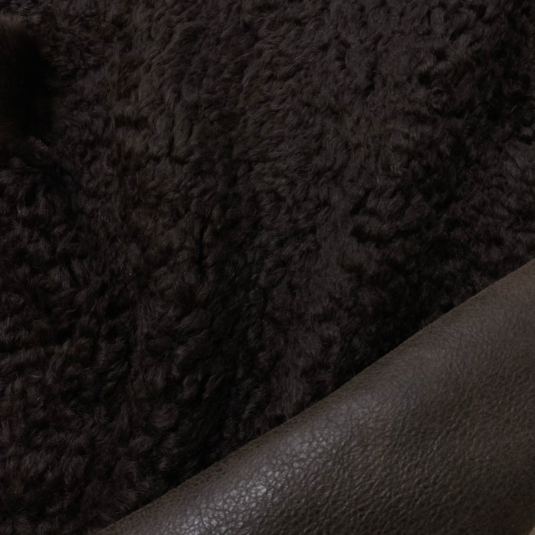 Icelandic Curly Shearling | Leather Back | Ships in 10 Days