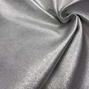 Silver Metallic Plonge Stretch Lamb Leather
