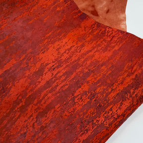 Only 3 Available | Fall Sunset Van Gogh Acid Distressed Hair-On Cow