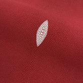 Stingray/Shagreen Genuine Skin | Red | 11" Wide