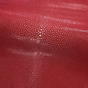 Sanded Stingray/Shagreen Genuine Skin | Red | 11" Wide