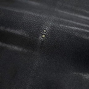 Sanded Stingray/Shagreen Genuine Skin | Black | 11" Wide