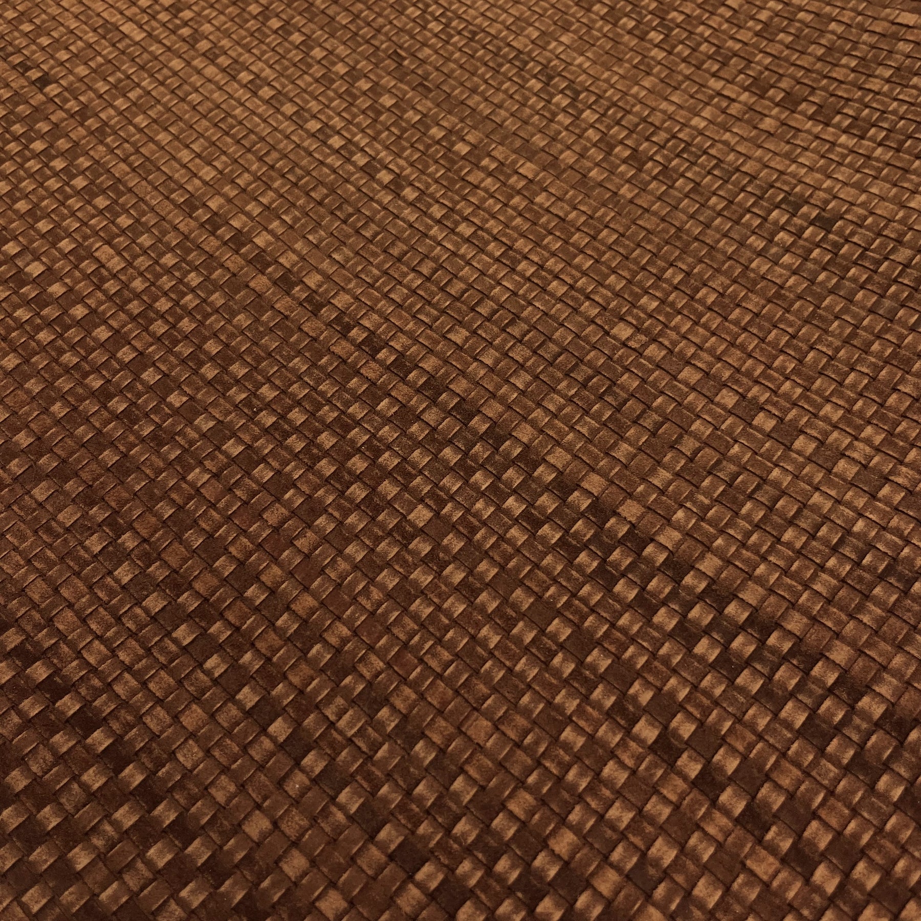 Woven Suede Panel | Cognac Snuff