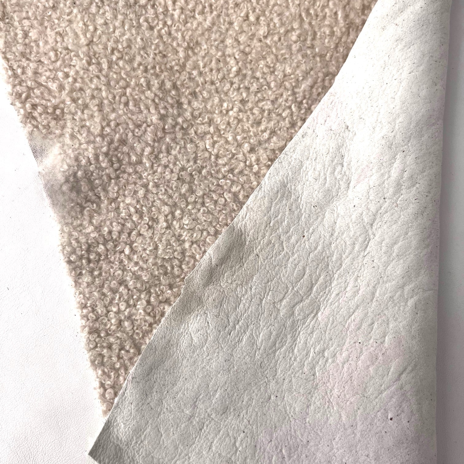 Pre-cut Panel | Ivory Short Curly Hair Shearling
