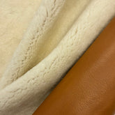 Shearling with Nappa Leather Back