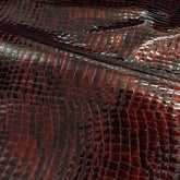 Cypress Croc Embossed Patent Cow Hide