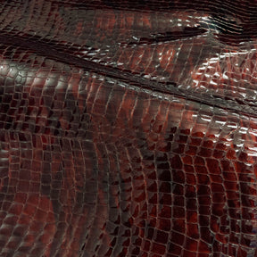 Croc Embossed Patent Cow Hide