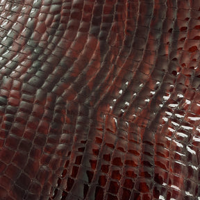 Croc Embossed Patent Cow Hide