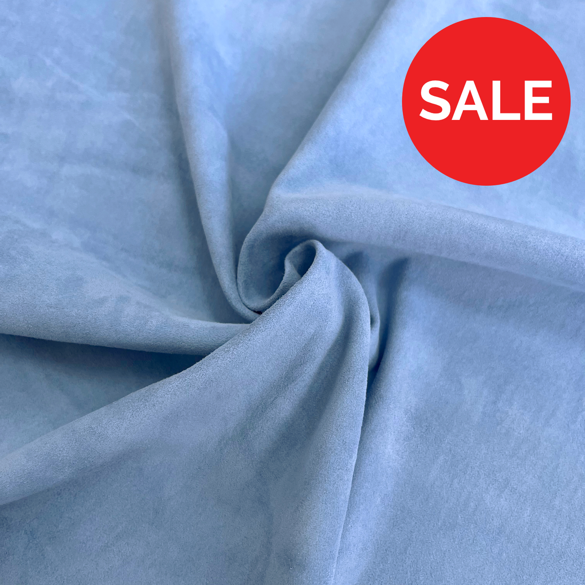 Stretch Lamb Suede | Sky Blue