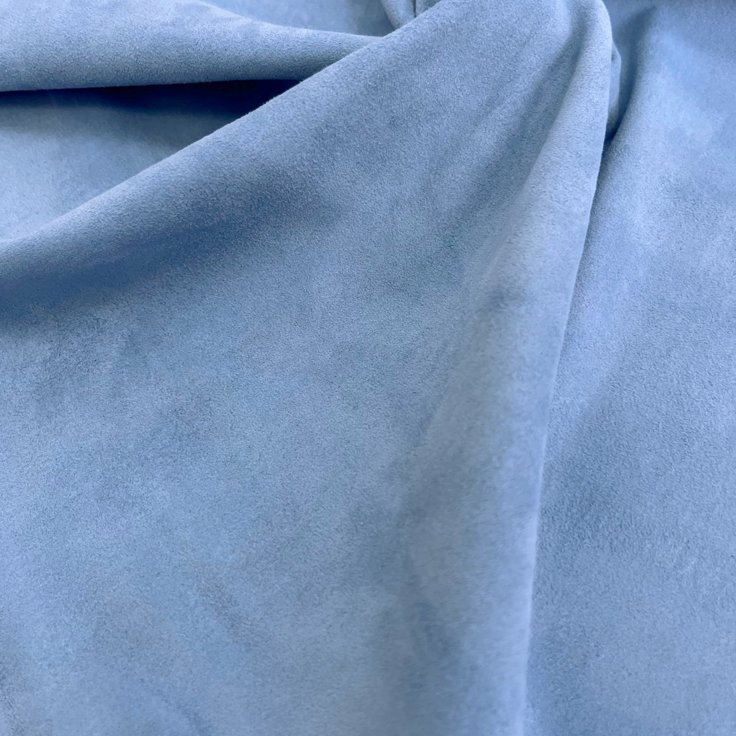Stretch Lamb Suede | Sky Blue