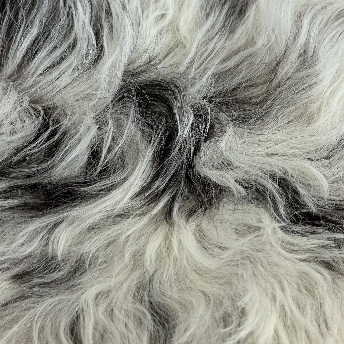 Curly Merino Shearling | Ivory & Dark Brown