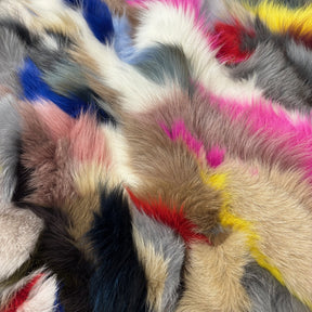 Genuine Fox Fur Plate | Multicolor | Ships in 2 weeks