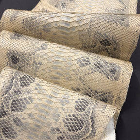Python Metallic Leather Python Genuine Leather