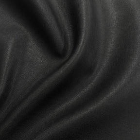 Vegan Saffiano Textured Cactus Leather | Black | 55" Wide