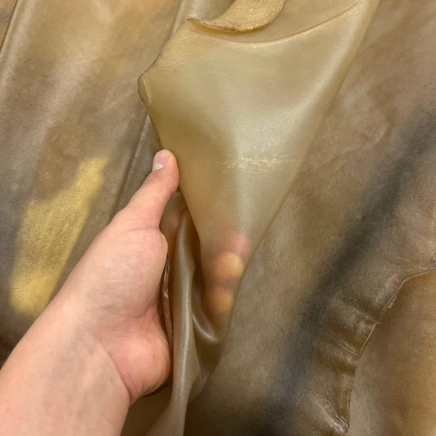 Extra Soft Transparent Translucent Leather Hide | Natural