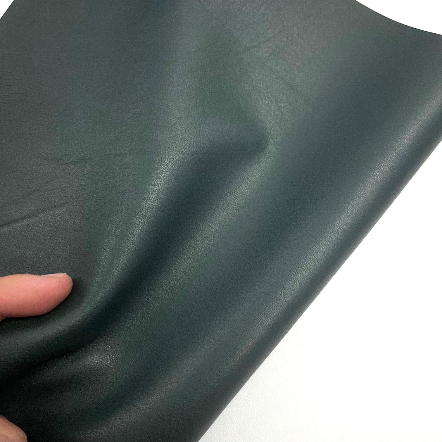 Pre-cut Panel | Thin Nappa Lamb Forest Green | 0.5 mm