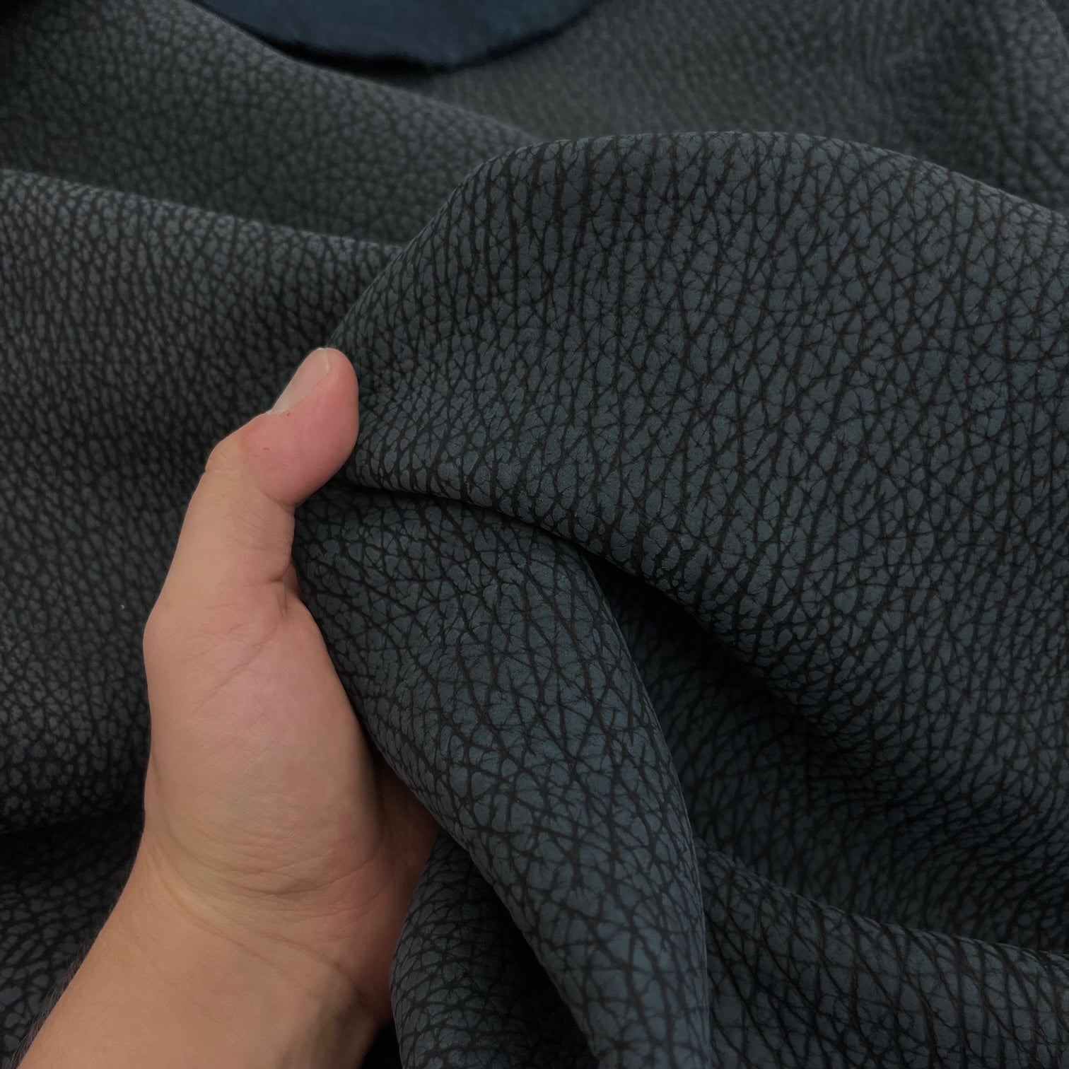Bison Nubuck Leather Hide