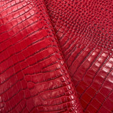 Croc Embossed Cow Hide