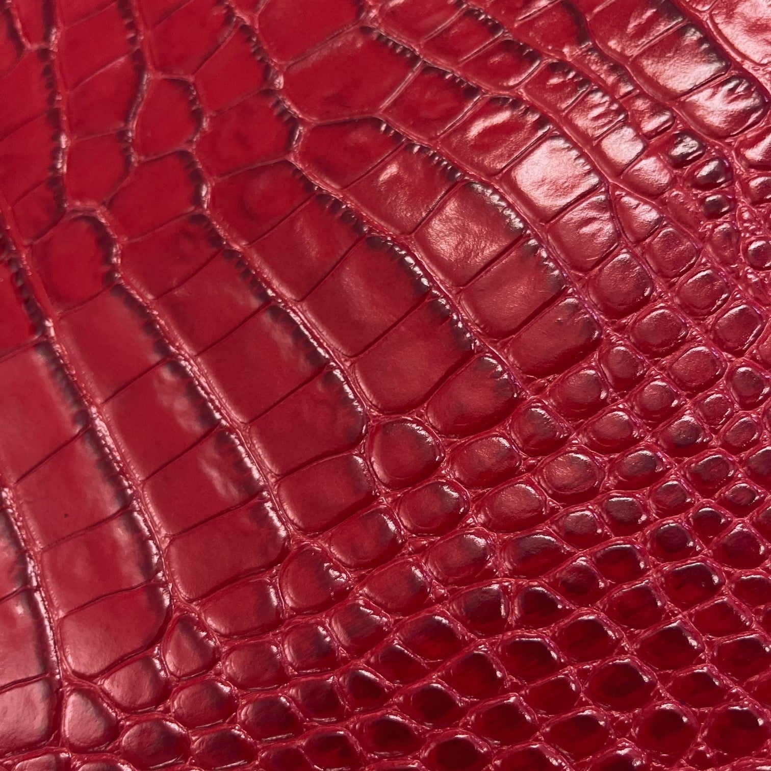 Croc Embossed Cow Hide