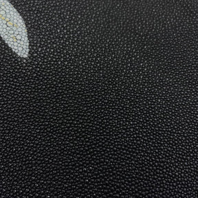GRADE 2 Stingray/Shagreen Genuine Skin | Black | 11" Wide