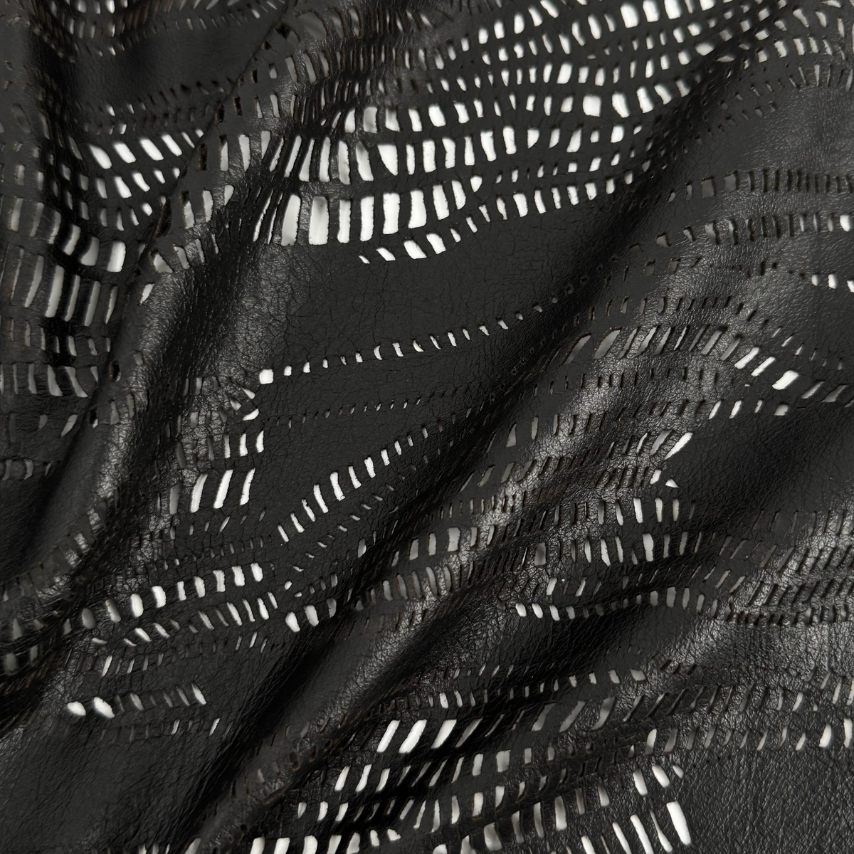 Black Perforated Lamb Leather | SALE