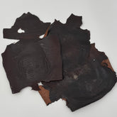 Glazed Dark Brown Lizard Skin Grade 2 | Bundle of 3 - B#1 | SALE