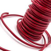Lipstick Red Leather Cord | 1mm to 6mm | Ships in 3 weeks