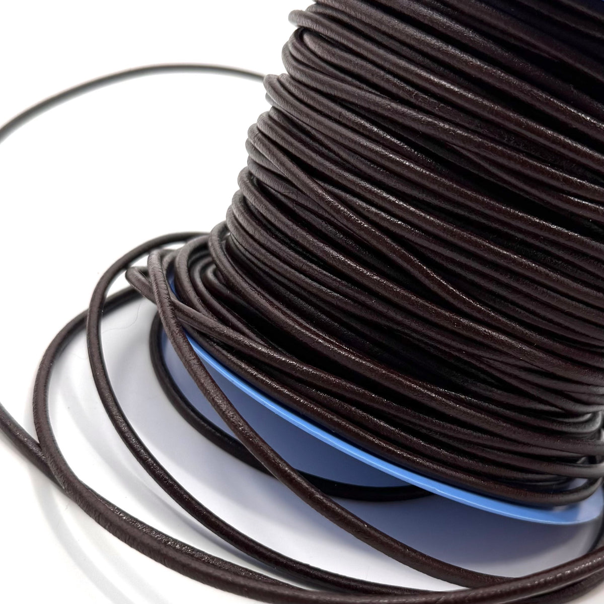 Dark Brown Leather Cord | 1mm to 6mm | Ships in 3 weeks