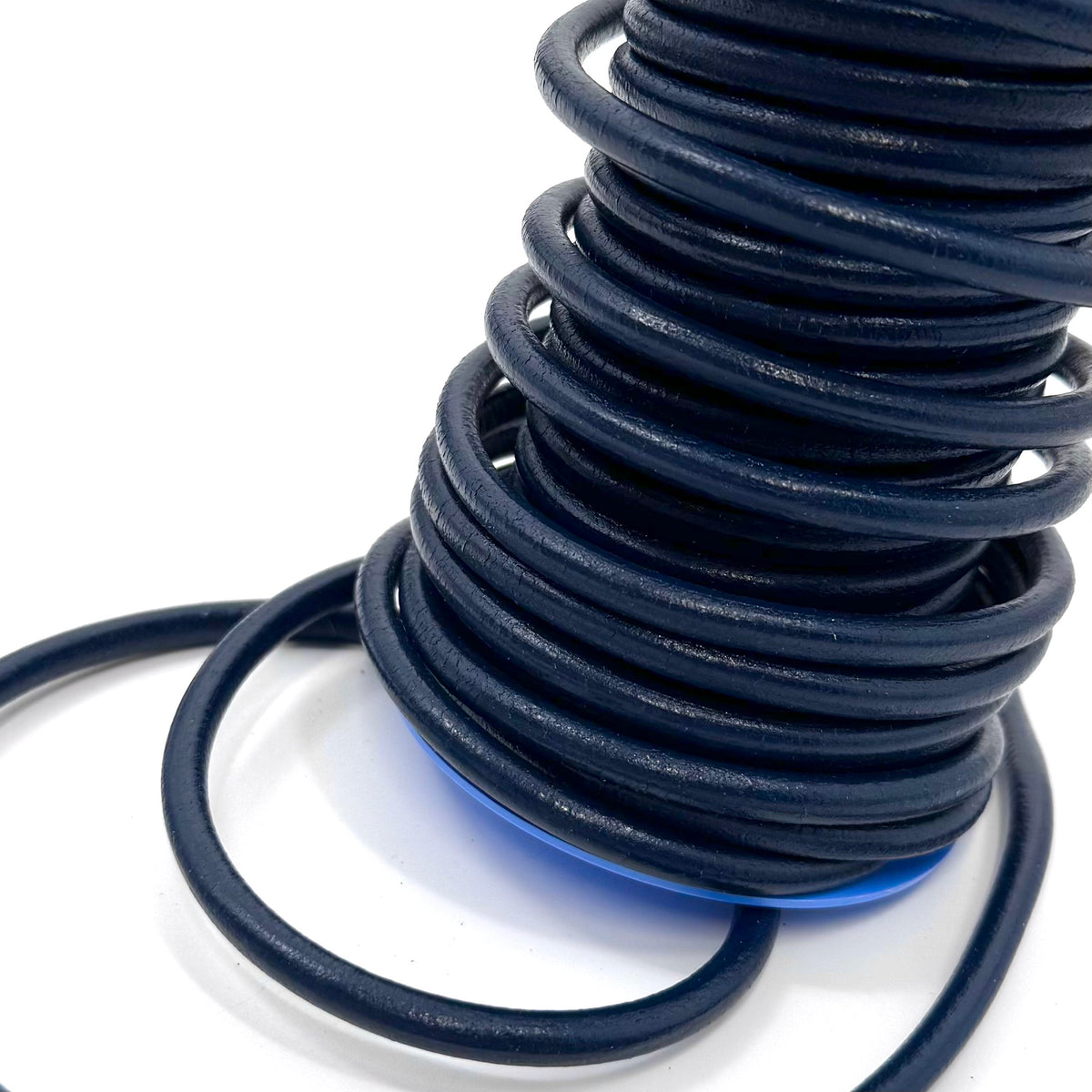 Navy Leather Cord | 1mm to 6mm | Ships in 3 weeks