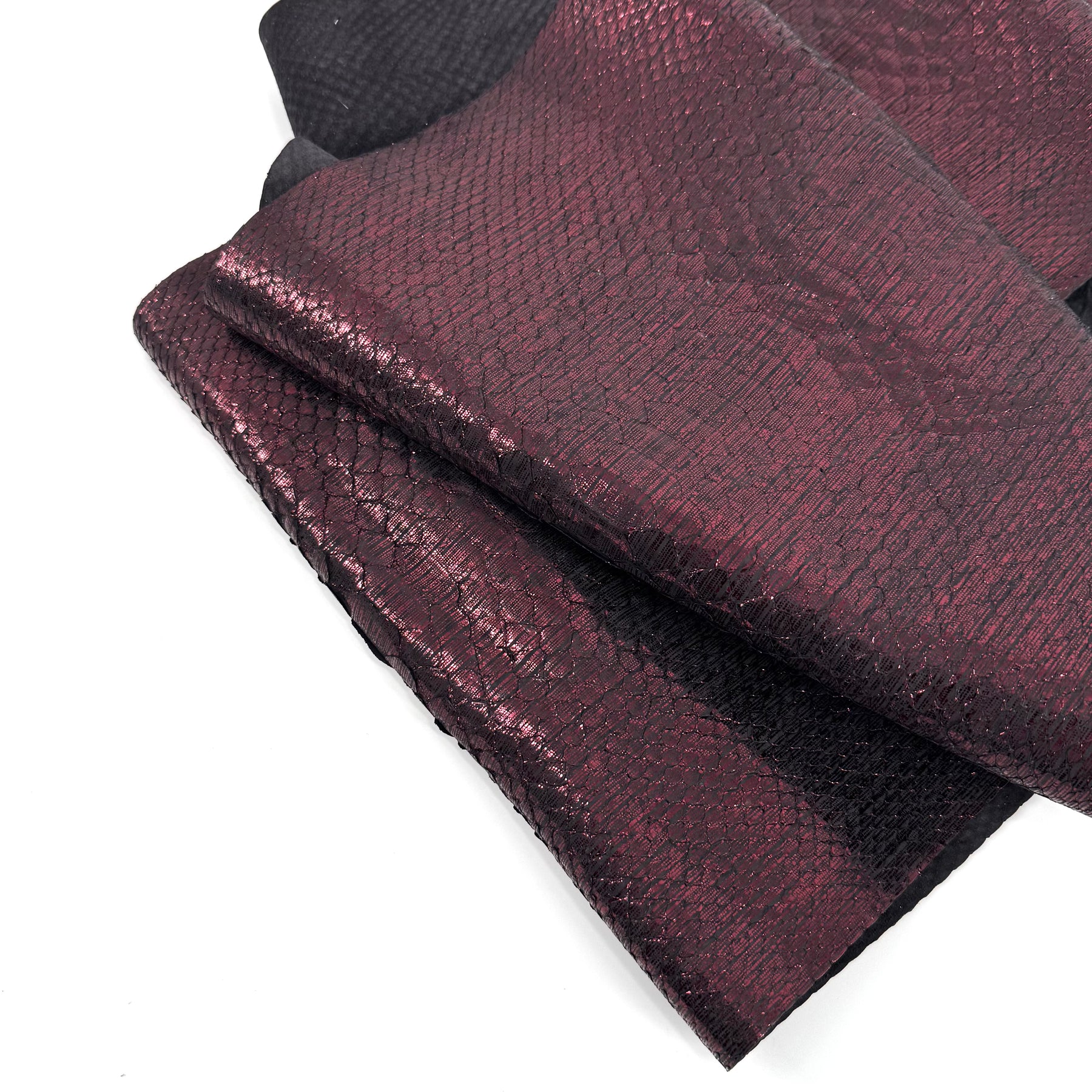 Metallic Burgundy Python Cut #5A - Only 1 Available! | SALE