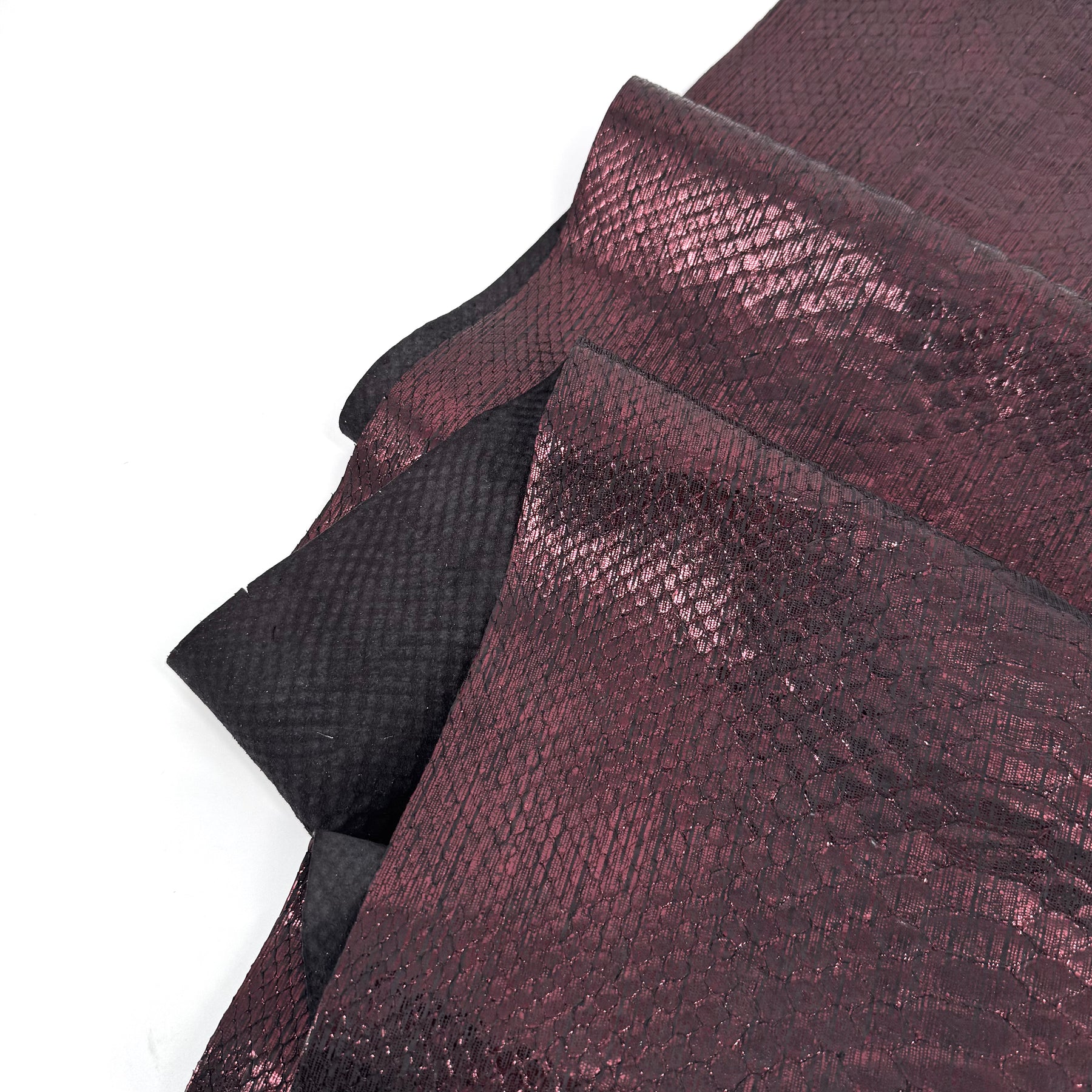 Metallic Burgundy Python Cut #5A - Only 1 Available! | SALE