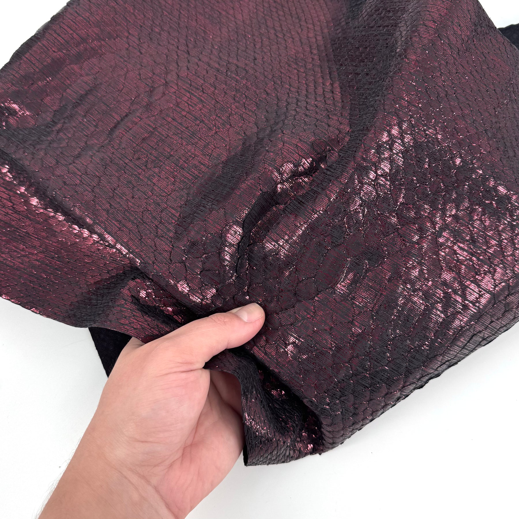 Metallic Burgundy Python Cut #5A - Only 1 Available! | SALE