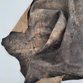 Weathered Distressed Lamb with Bronze Metallic Accents