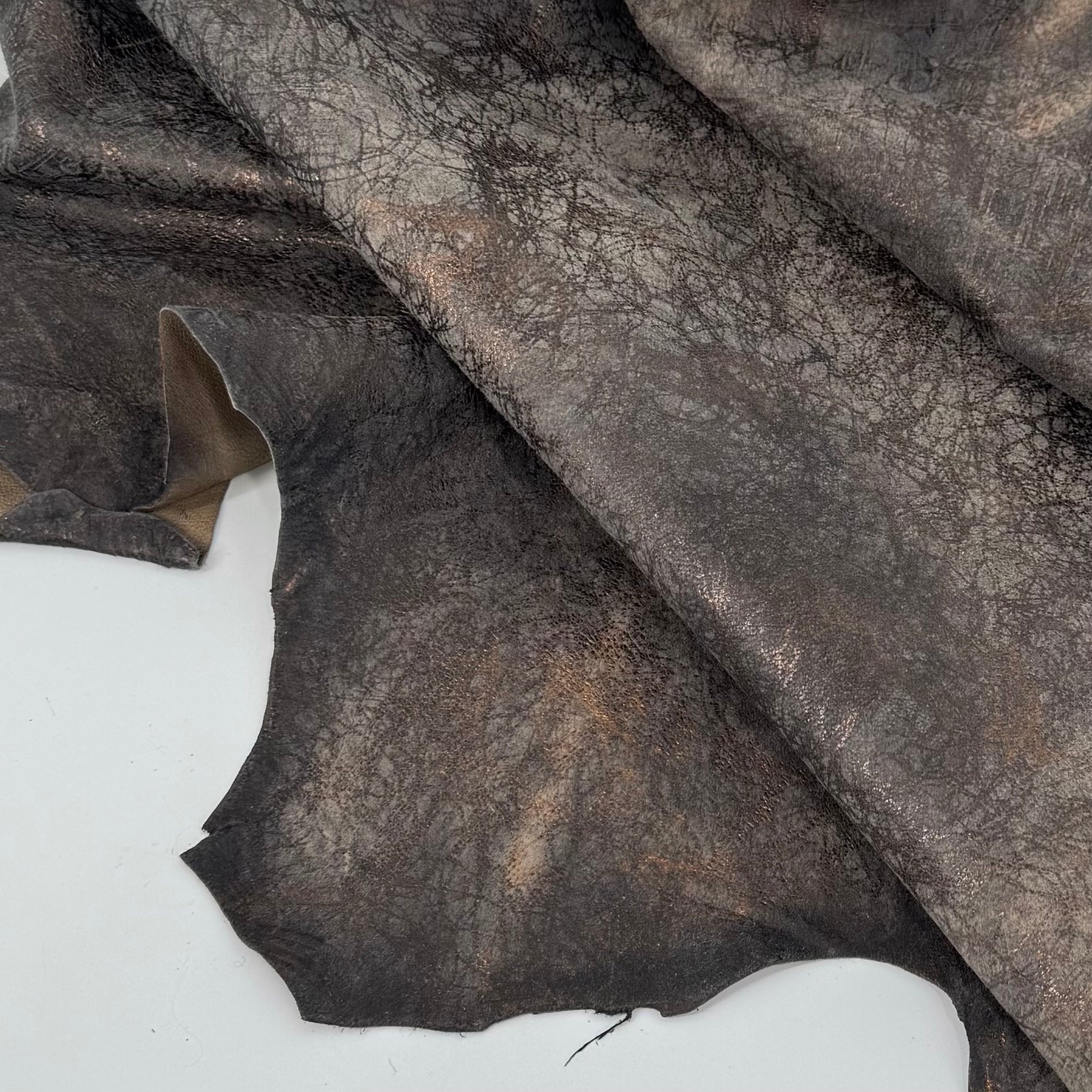 Weathered Distressed Lamb with Bronze Metallic Accents