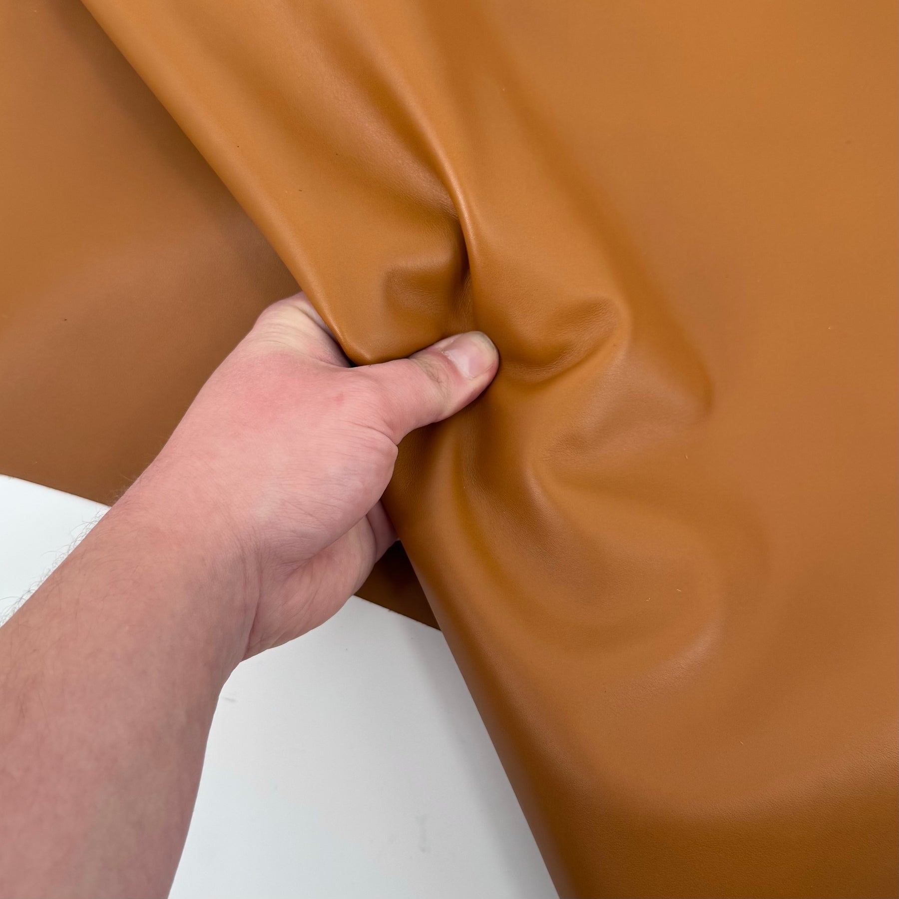 Cognac Calf Leather Piece - Only 1 Available 5F | SALE