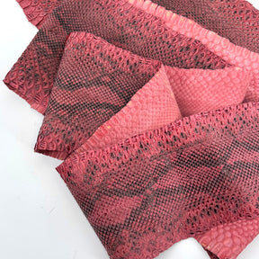 Distressed Black & Red Python Cut - 1 Available (3S) | Sale