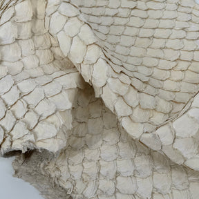Semishiny Crust Undyed Pirarucu Fish Leather - 1 available