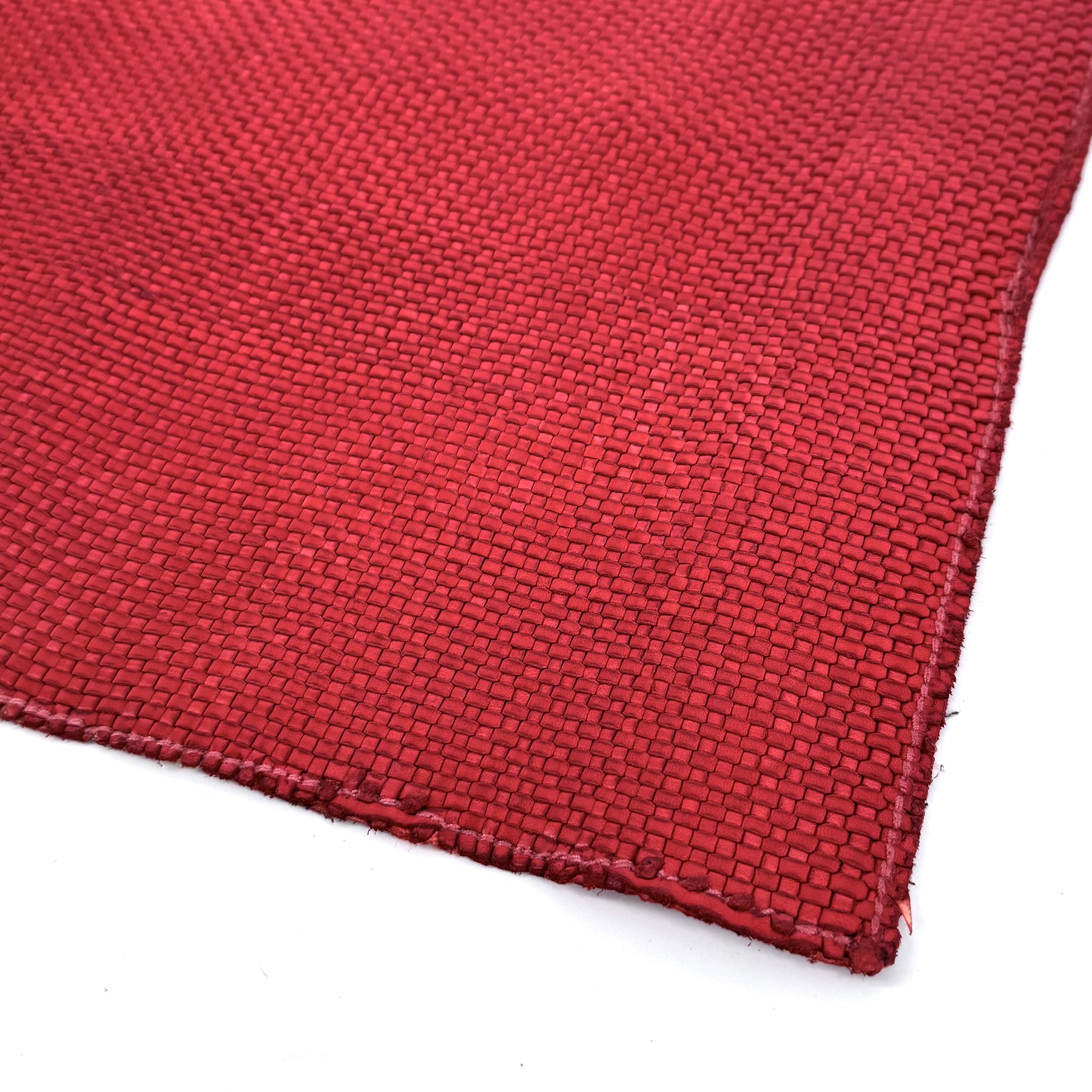 Red Basket Weave Woven Panel (20" by 23") only 4 Available | SALE