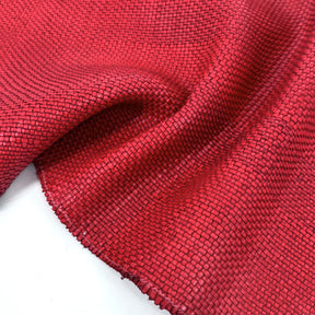 Red Basket Weave Woven Panel (20" by 23") only 4 Available | SALE