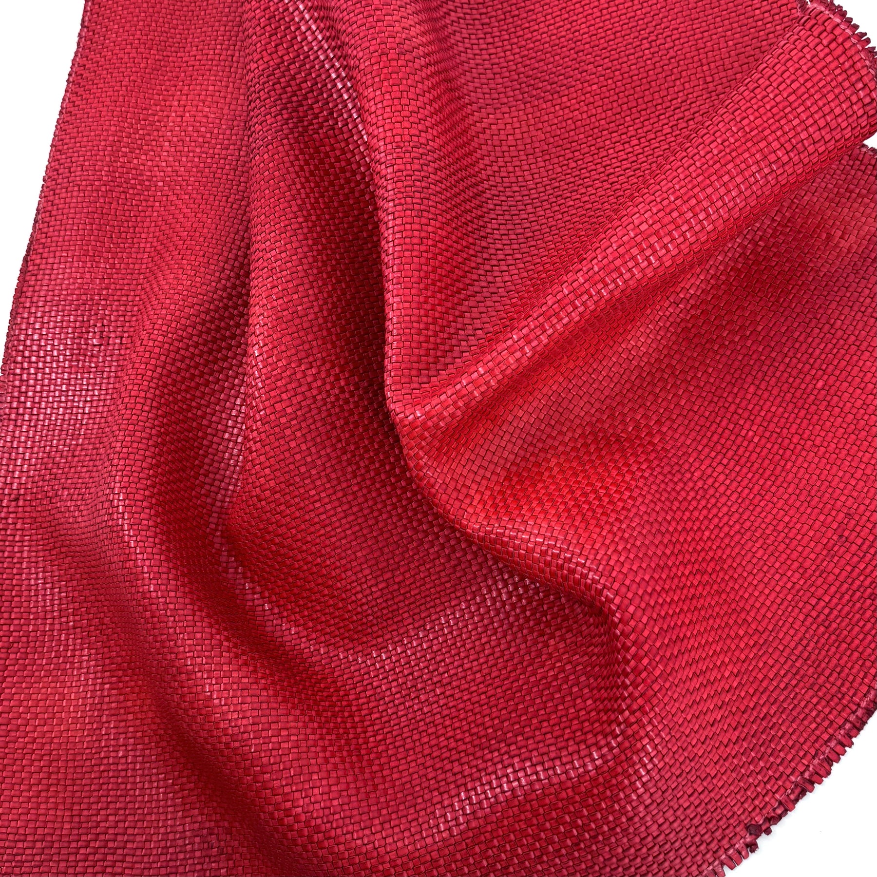 Red Basket Weave Woven Panel (20" by 23") only 4 Available | SALE